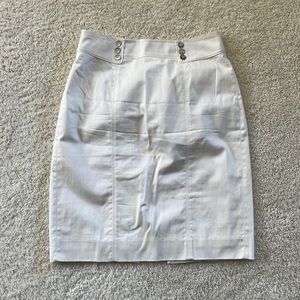 White House Black Market white skirt